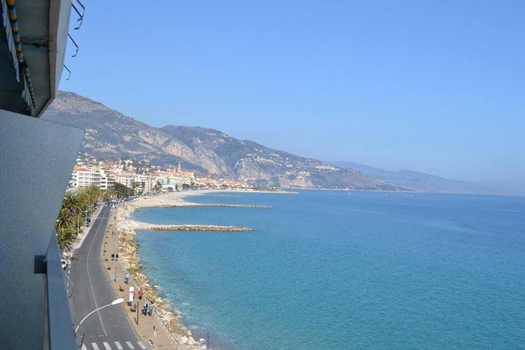 Menton Front Bord De Mer Cote D'Azur Florentina Sea View French Riviera Proche Monaco Montecarlo Superb Studio Екстериор снимка