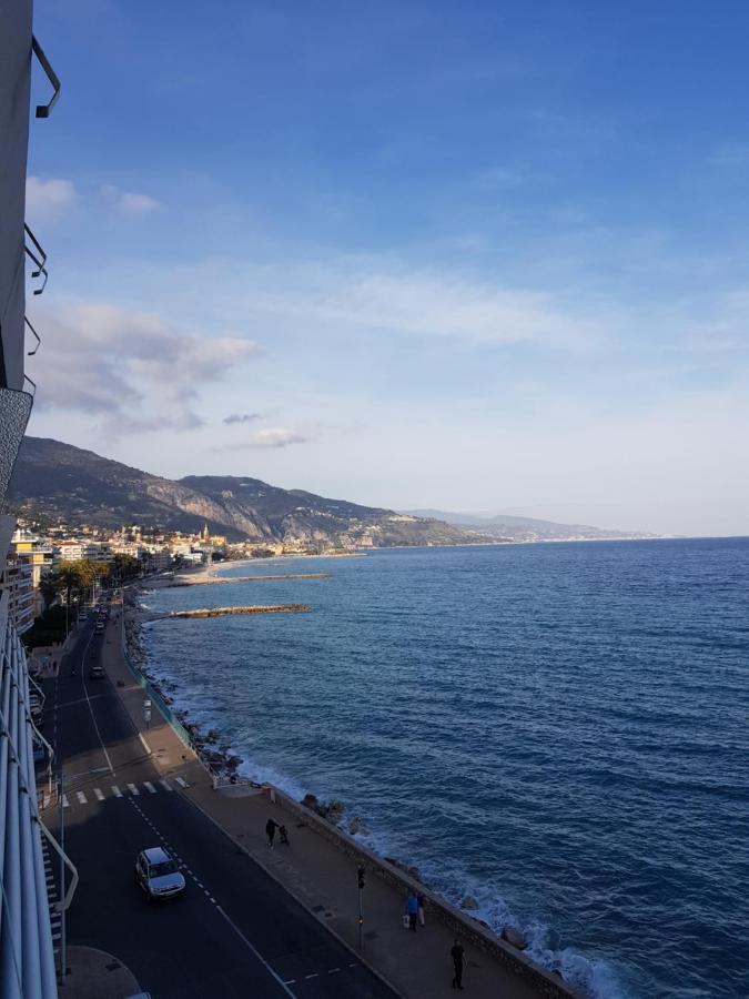 Menton Front Bord De Mer Cote D'Azur Florentina Sea View French Riviera Proche Monaco Montecarlo Superb Studio Екстериор снимка