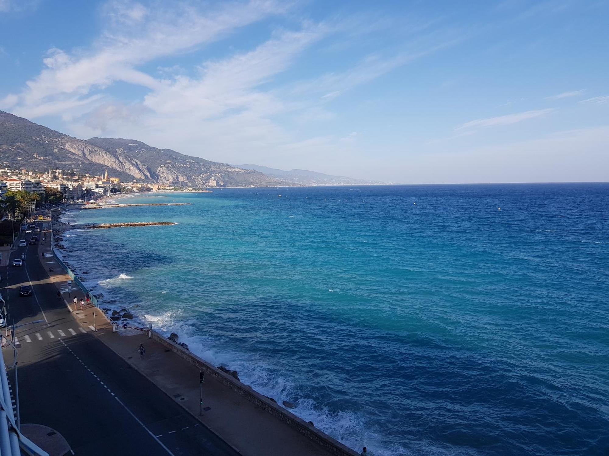Menton Front Bord De Mer Cote D'Azur Florentina Sea View French Riviera Proche Monaco Montecarlo Superb Studio Екстериор снимка